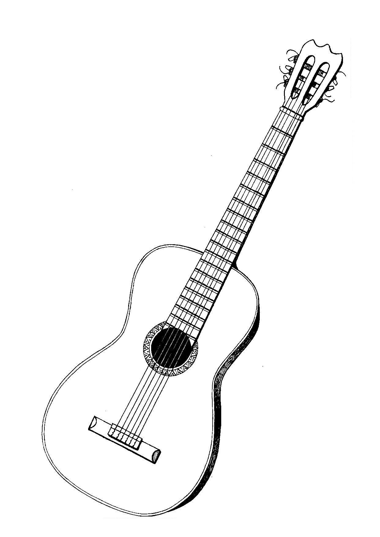 Dibujo De Guitarra