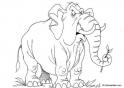 dibujo Abuelo Elefante  