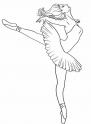 dibujo Bailarina danzando