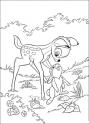 dibujo Bambi y el conejito 01
