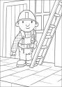 dibujo Bob el constructor con escalera