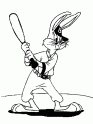dibujo Bugs Bunny juega a Beisbol
