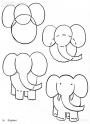 dibujo Como dibujar un Elefante