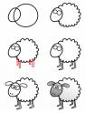dibujo Como dibujar una oveja