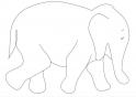 dibujo Elefante 07