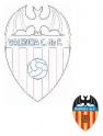 dibujo Escudo del Valencia Club de Futbol