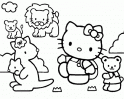 dibujo Hello Kitty en zoo