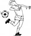 dibujo Jugando al Futbol 02