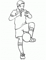 dibujo Jugando al Futbol 06