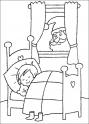 dibujo Papa Noel mirando si duermes