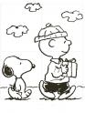 dibujo Peanuts - Snoopy en Navidad 02