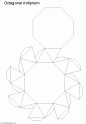 dibujo Antiprisma Octagonal, figuras geomtricas