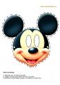 dibujo Mscara, Careta de Mickey el Ratn