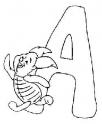 dibujo Abecedario A