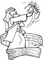 dibujo Agricultor aventando