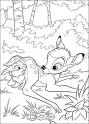 dibujo Bambi y el conejito