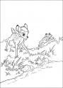 dibujo Bambi y la Ranita