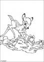 dibujo Bambi y los conejitos