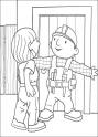 dibujo Bob el constructor con novia 