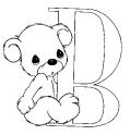 dibujo Bub el osito letra B