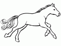 dibujo Caballo al galope 02
