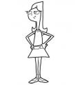dibujo Candace de Phineas y Ferb
