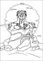 dibujo El Rey Leon Meditando
