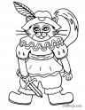 dibujo Gato con botas