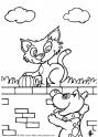 dibujo Gato en la pared