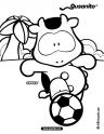 dibujo Gusanito - Cowco futbolista