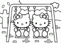 dibujo Hello Kitty en trapecio