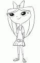 dibujo Isabella  de Phineas y Ferb