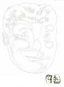 dibujo Joven tup o Calvo y Barbudo