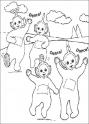 dibujo Los Teletubbies bailan