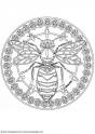 dibujo Mandalas 80 Abeja