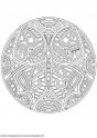 dibujo Mandalas 87 Mariposa