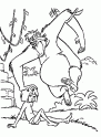 dibujo Mowgli y el rey mono