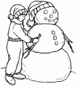 dibujo Mueco de Nieve 02