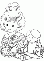 dibujo Nia con mueca
