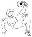 dibujo Nio chutando pelota