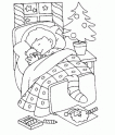 dibujo Niño en Nochebuena