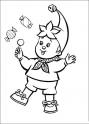 dibujo Noddy con caramelos