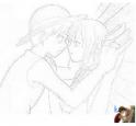 dibujo One Piece - En pareja