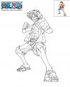 dibujo One Piece - retando