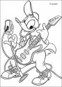 dibujo Pato Donald guitarrista