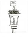 dibujo Peanuts - Woodstock en Navidad 02