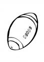 dibujo Pelota Rugby 01