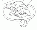 dibujo Perrito durmiento
