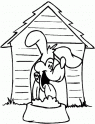 dibujo Perrito en casita 01