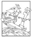dibujo Perry, Phineas y Ferb